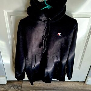 Black Champion hoodie size L